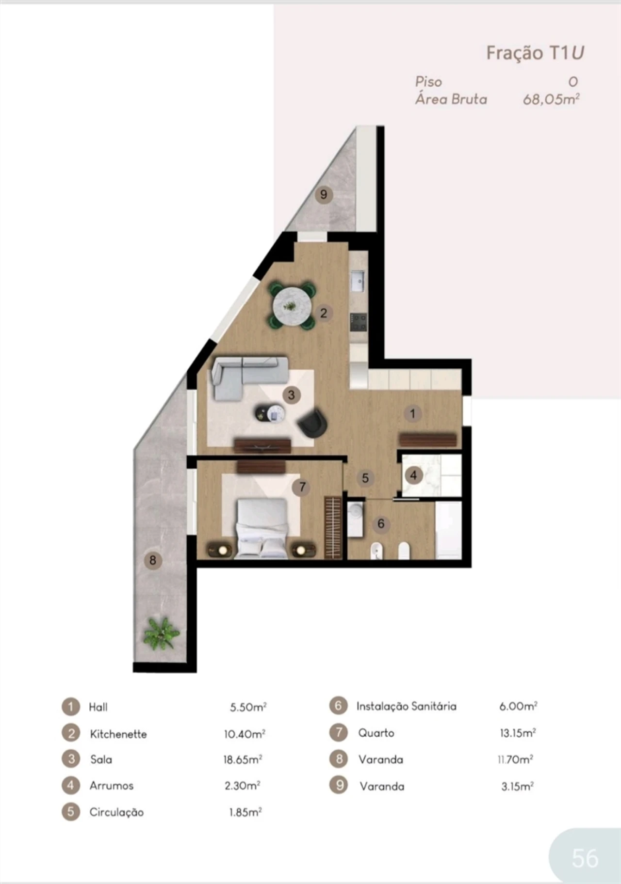Apartamento T3 para Venda em Estreito de Camara de Lobos Foto 9