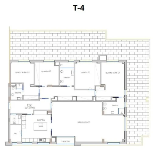 Apartamento T4 para Venda em Cedofeita, Santo Ildefonso, Sé, Miragaia, São Nicolau e Vitória Planta 1