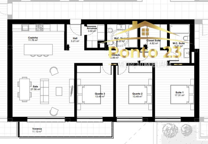 Apartamento T3 para Venda em Camara de Lobos Foto 11