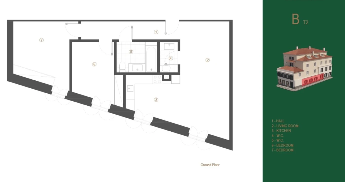Apartamento T2 para Venda em Funchal (São Pedro) Planta 5