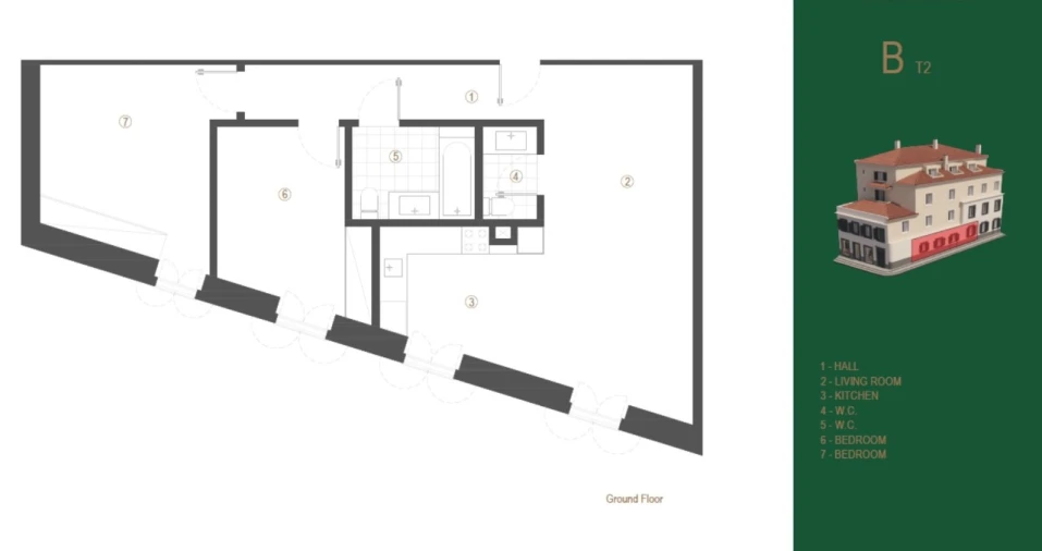 Apartamento T2 para Venda em Funchal (São Pedro) Planta 5