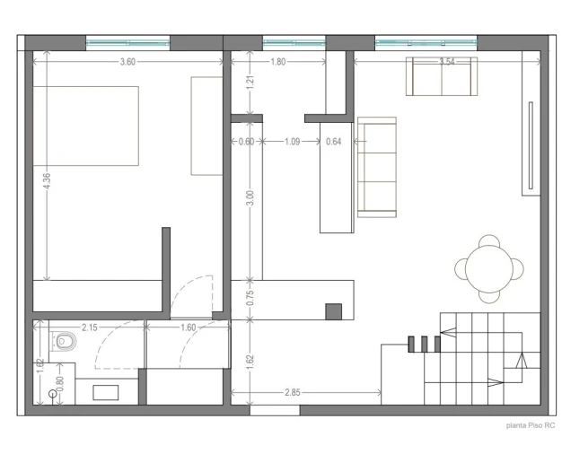 Apartamento T2 para Venda em Matosinhos e Leça da Palmeira Planta 1
