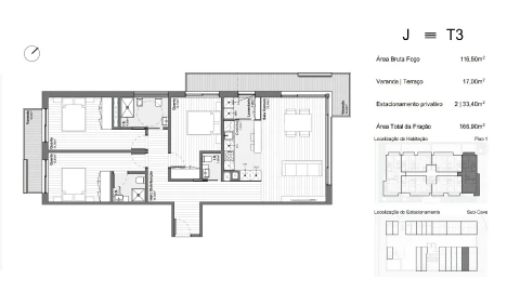 Apartamento T3 para Venda em Santa Marinha e São Pedro da Afurada