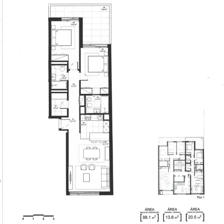 Apartamento T2 para Venda em Custóias, Leça do Balio e Guifões Foto 25