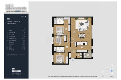 Apartamento T3 para Venda em Ramalde