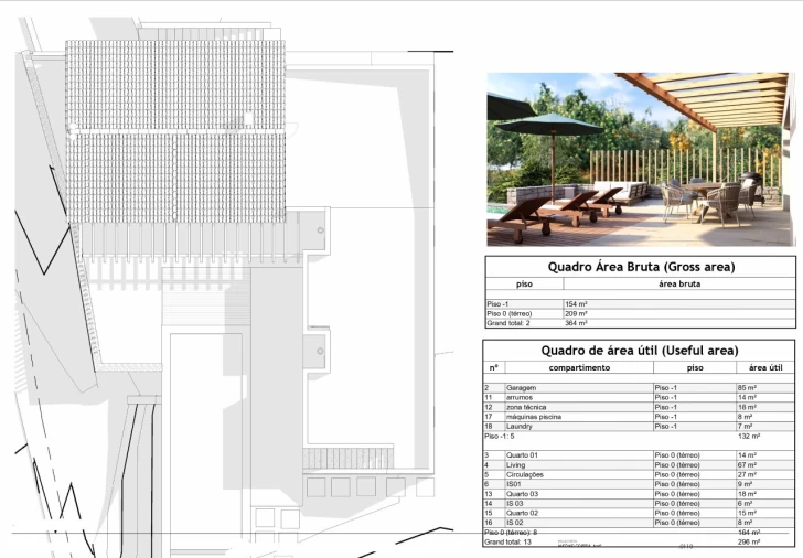 Moradia T3 para Venda em Santa Barbara de Nexe Planta 1