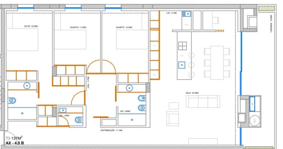Apartamento T3 para Venda em Ramalde Planta 1