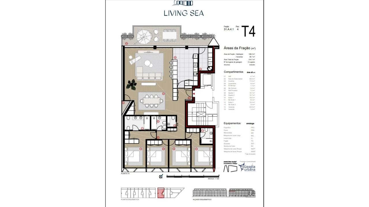 Apartamento T4 para Venda em Canidelo Foto 2
