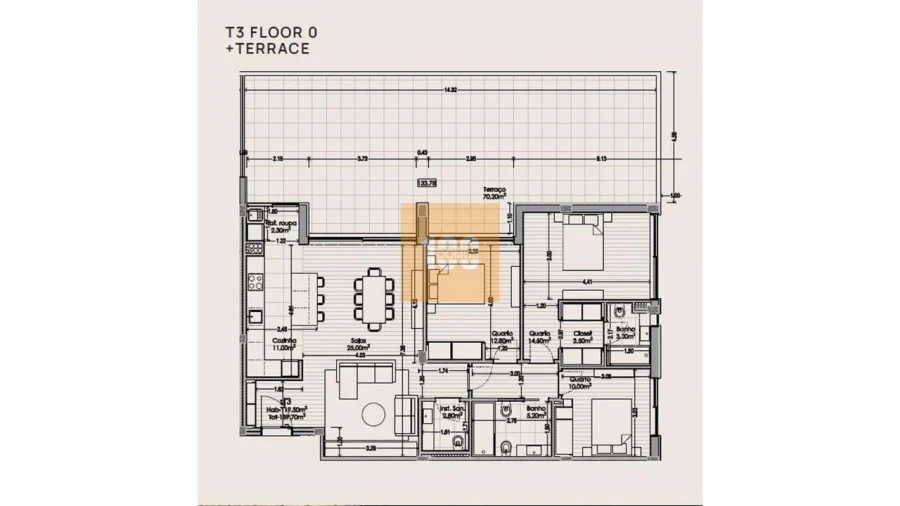 Apartamento T3 para Venda em Aguas Santas Foto 34