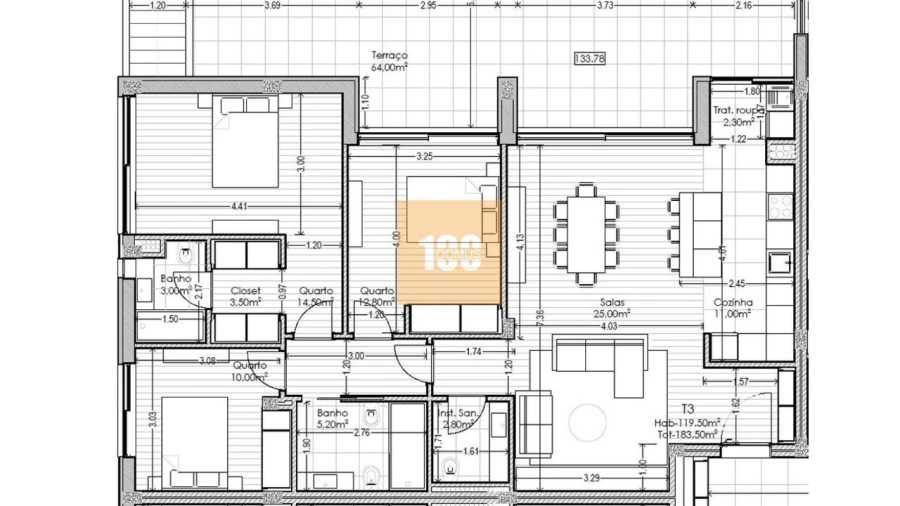Apartamento T3 para Venda em Aguas Santas Foto 34