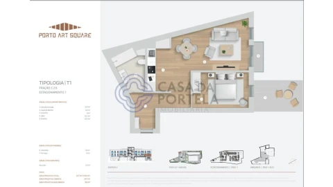 Apartamento T1 para Venda em Cedofeita, Santo Ildefonso, Sé, Miragaia, São Nicolau e Vitória