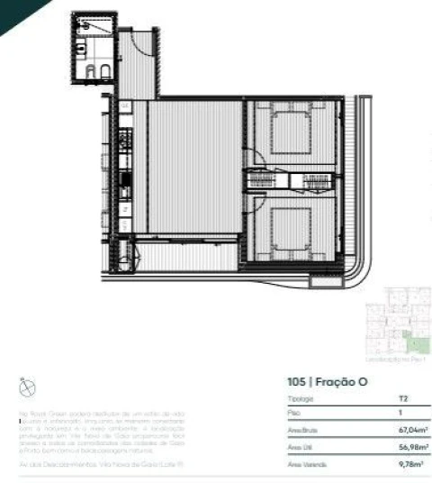 Apartamento T2 para Venda em Arcozelo