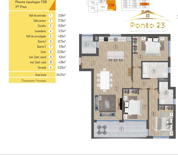 Apartamento T3 para Venda em Santo Antonio Foto 6