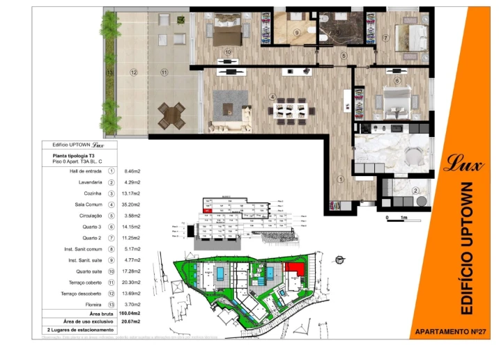 Apartamento T3 para Venda em Funchal (Santa Luzia) Planta 1