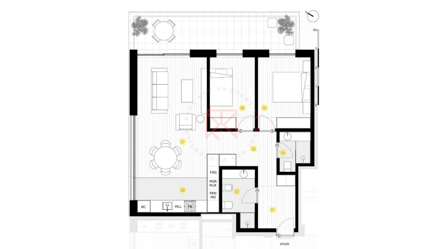Apartamento T2 para Venda em Canidelo Foto 11