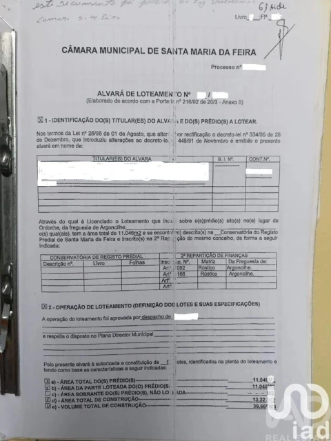 Terreno para Venda em Argoncilhe