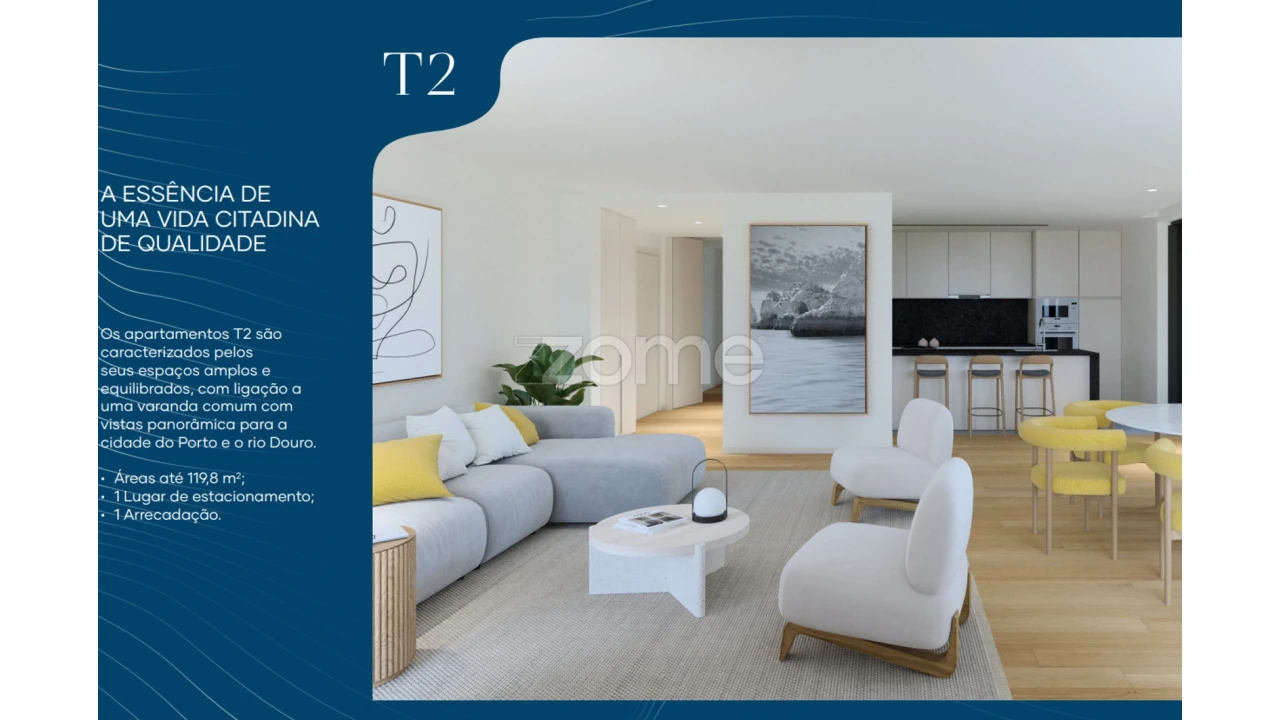 Apartamento T2 para Venda em Canidelo Foto 7