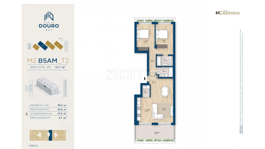 Apartamento T2 para Venda em Canidelo Foto 4