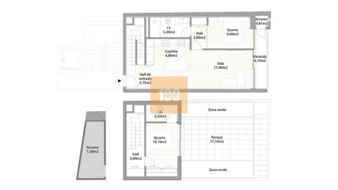 Apartamento T2 para Venda em Cedofeita, Santo Ildefonso, Sé, Miragaia, São Nicolau e Vitória
