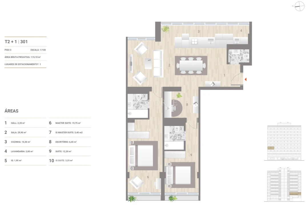 Apartamento T2 para Venda em Estrela Foto 16