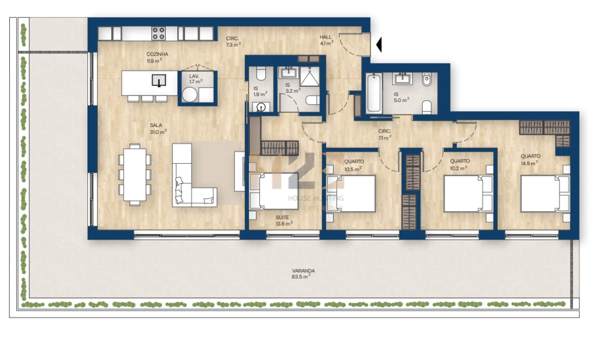 Apartamento T4 para Venda em Canidelo Foto 29