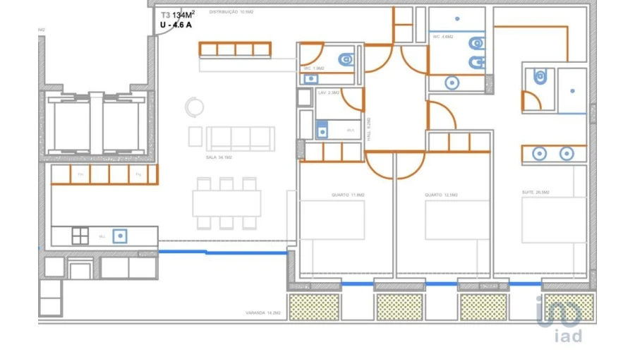 Apartamento T3 para Venda em Ramalde Foto 8