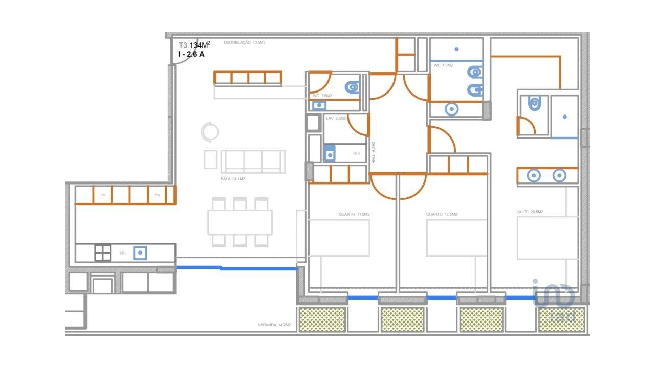 Apartamento T3 para Venda em Ramalde Foto 11