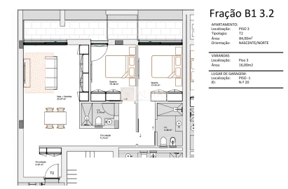 Apartamento T2 para Venda em Paranhos