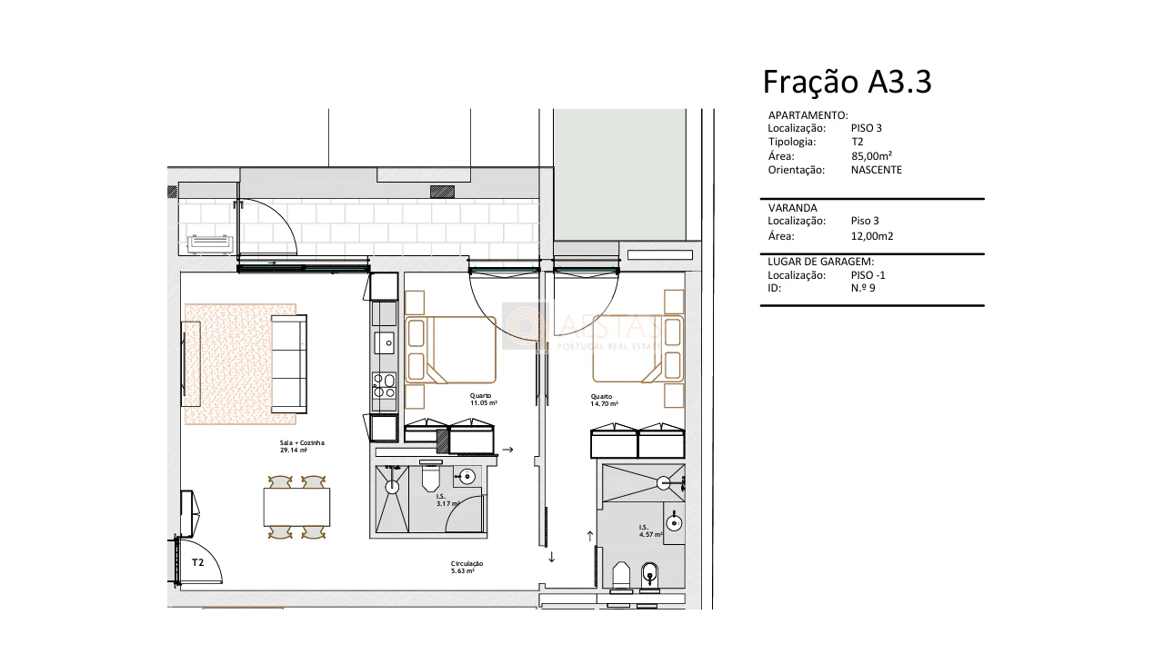 Apartamento T2 para Venda em Paranhos Foto 10