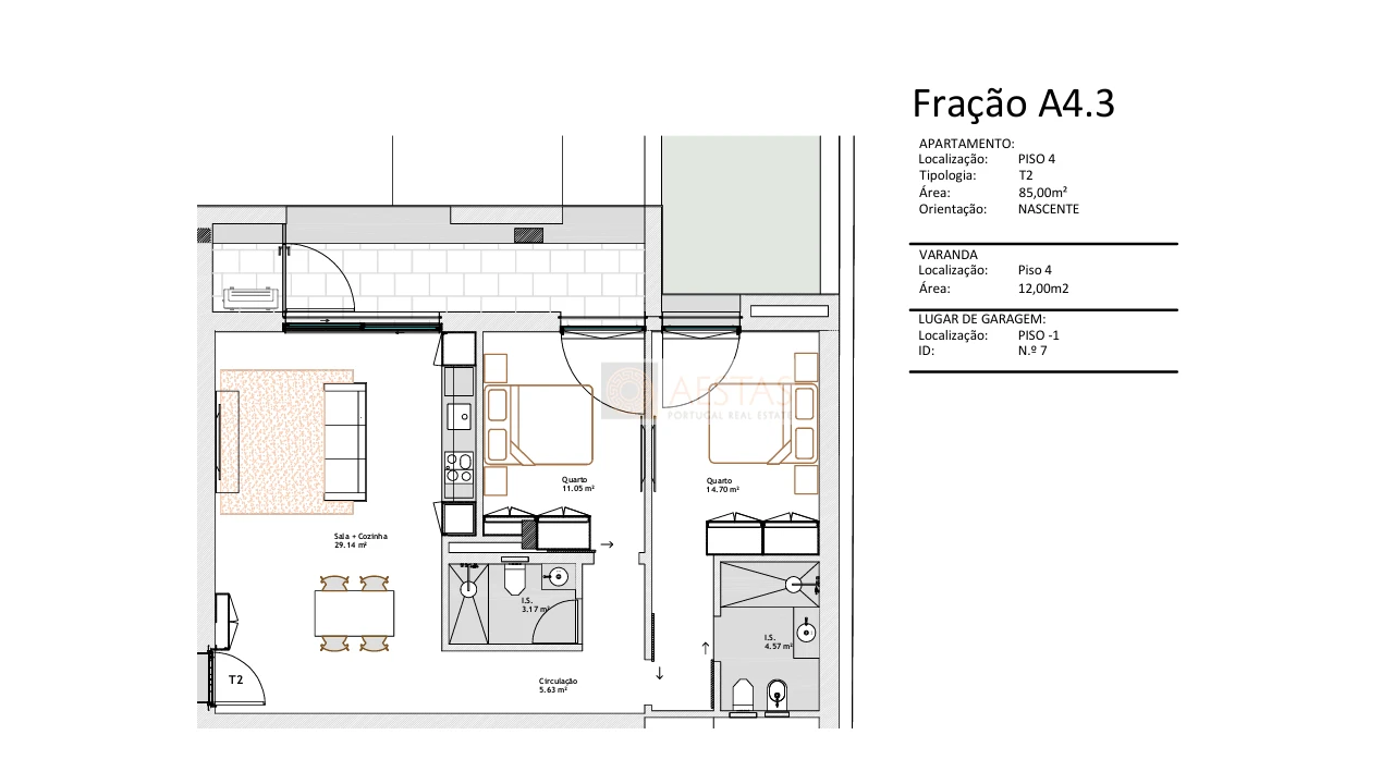 Apartamento T2 para Venda em Paranhos Foto 10