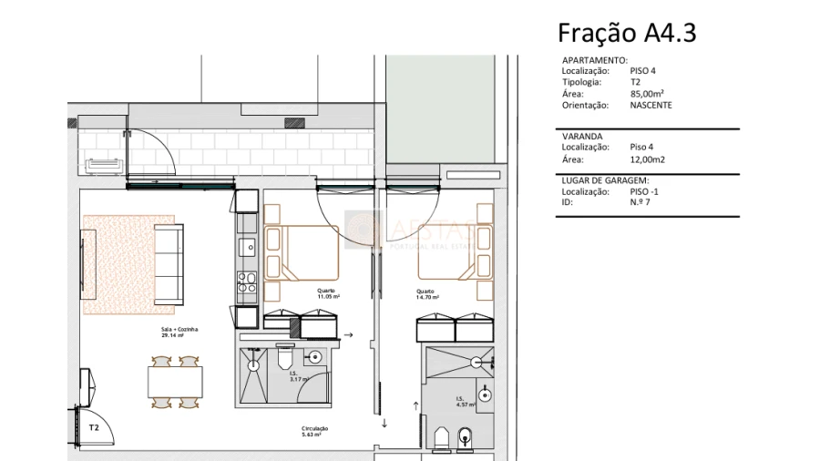 Apartamento T2 para Venda em Paranhos Foto 10