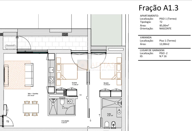 Apartamento T2 para Venda em Paranhos Foto 10