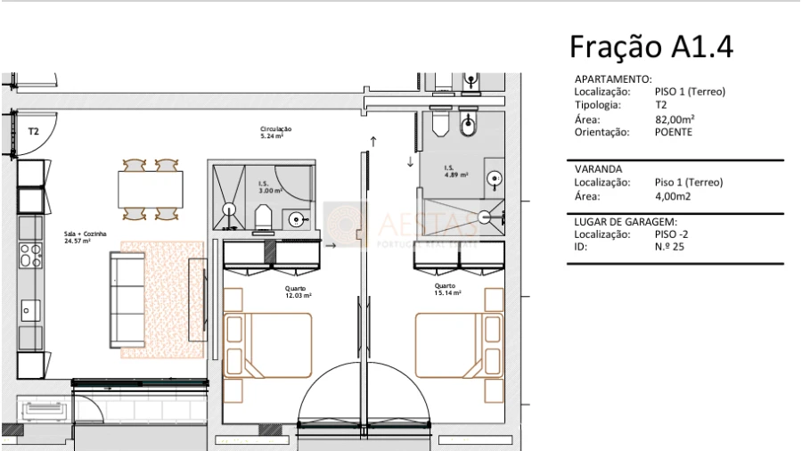 Apartamento T2 para Venda em Paranhos Foto 10