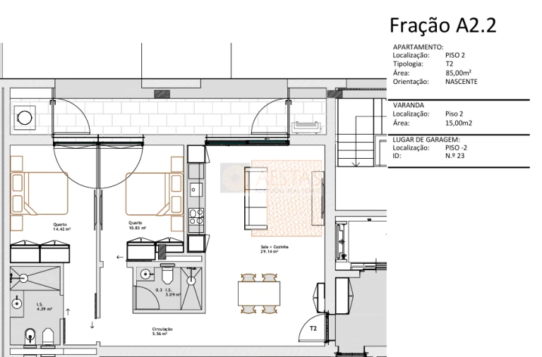 Apartamento T2 para Venda em Paranhos Foto 10