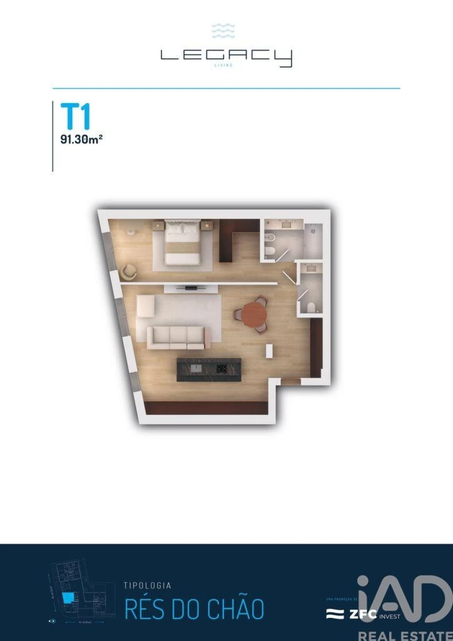Apartamento T1 para Venda em Vila do Conde Foto 17