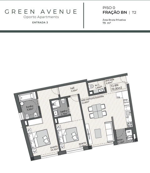 Apartamento T2 para Venda em Rio Tinto