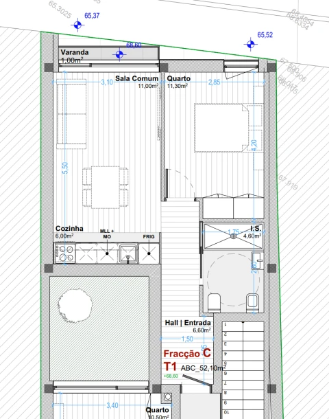 Apartamento T1 para Venda em Matosinhos e Leça da Palmeira