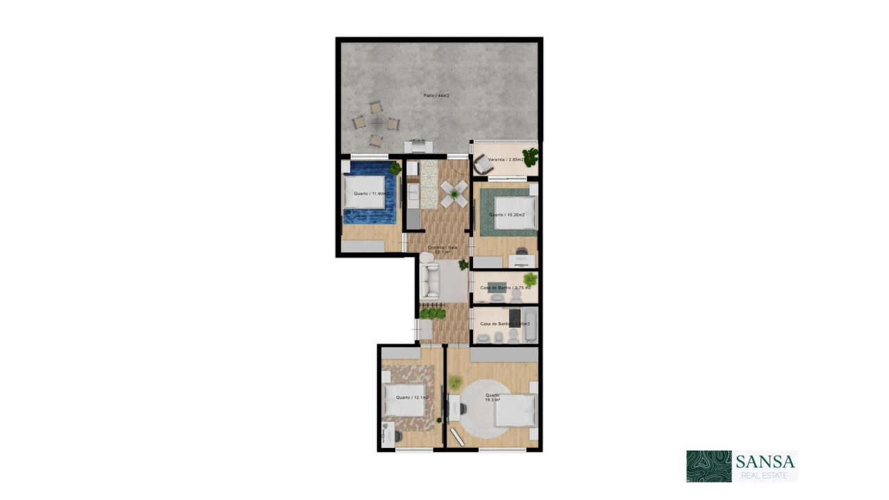 Apartamento T4 para Venda em Charneca de Caparica e Sobreda Foto 20