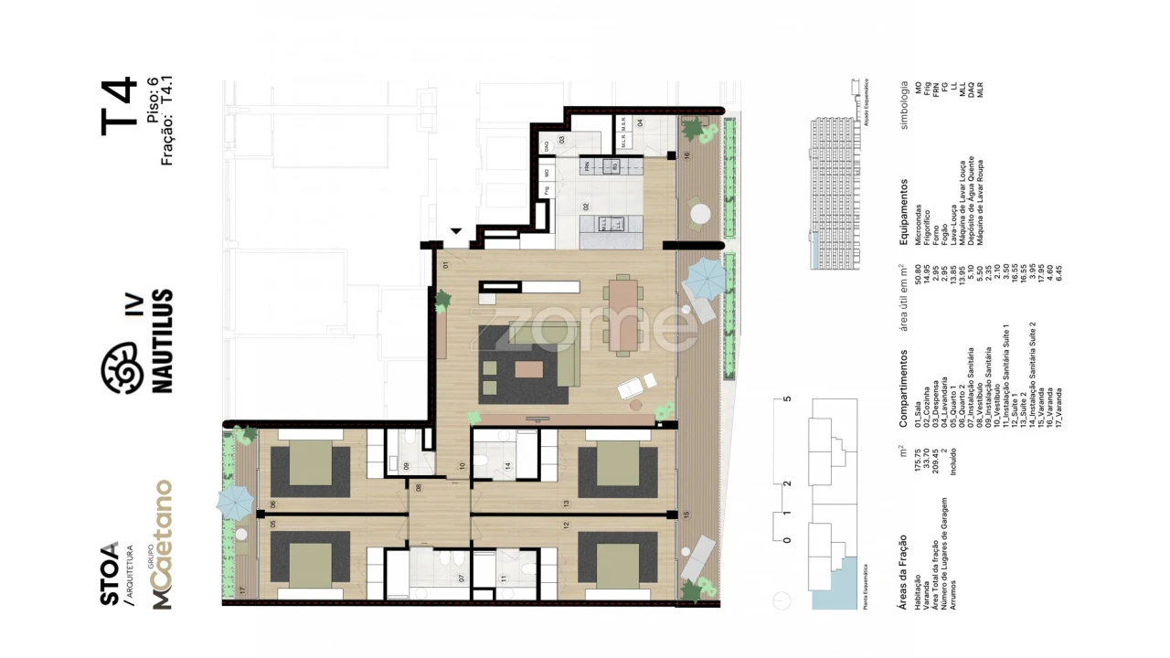 Apartamento T4 para Venda em Matosinhos e Leça da Palmeira Foto 3