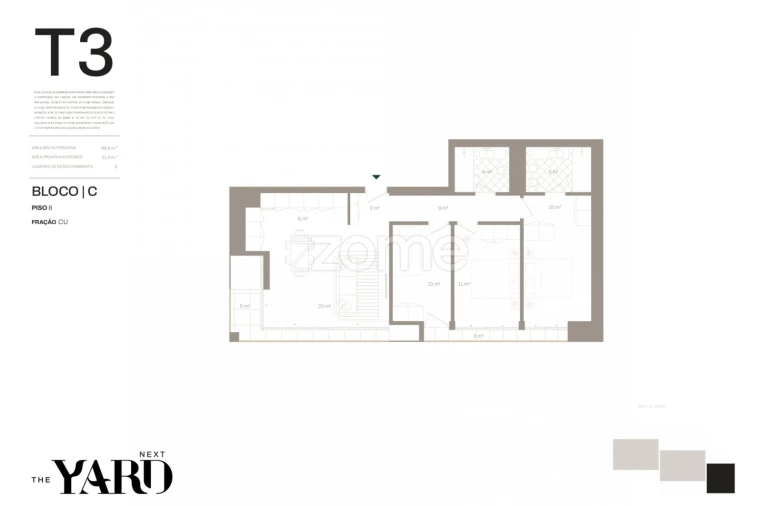 Apartamento T3 para Venda em Santa Marinha e São Pedro da Afurada Foto 14