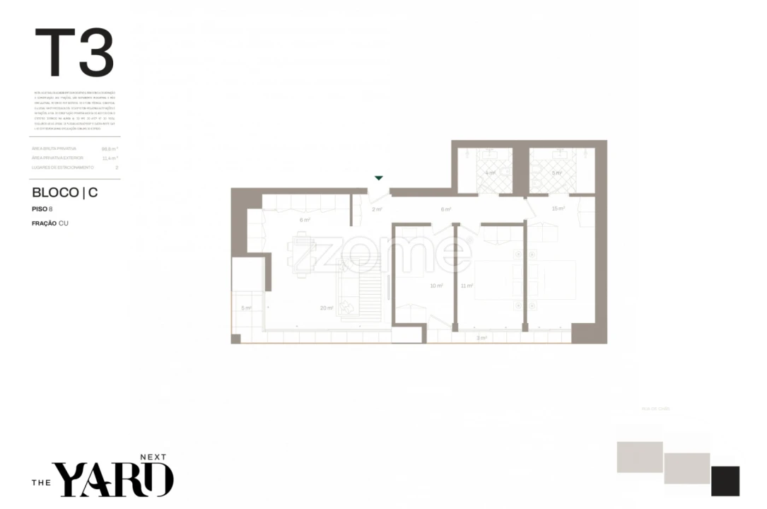Apartamento T3 para Venda em Santa Marinha e São Pedro da Afurada Foto 14