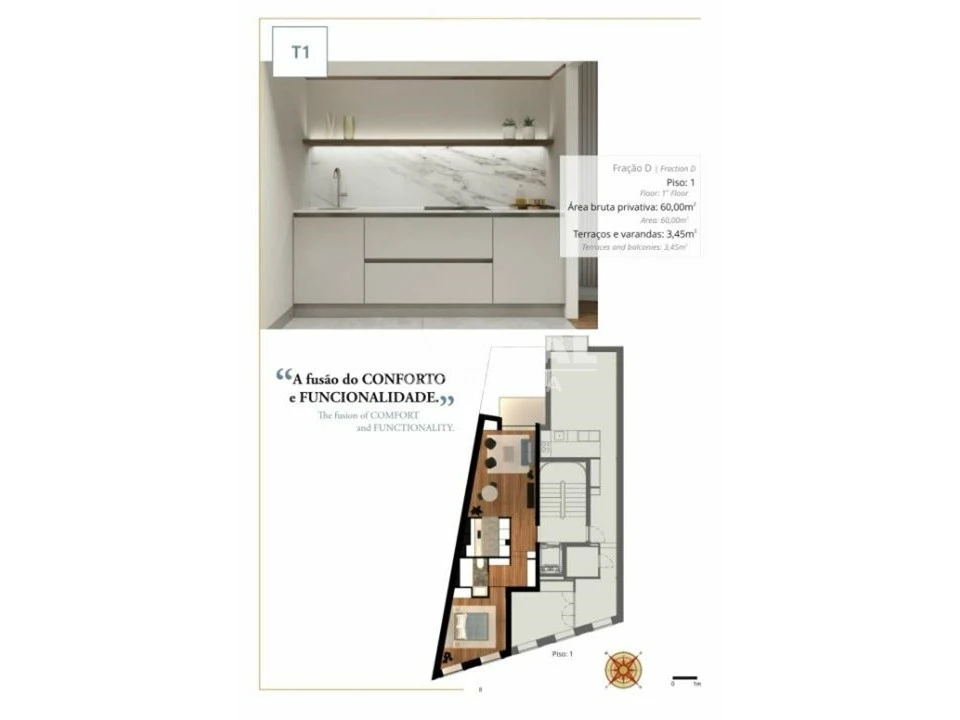 Apartamento T1 para Venda em Cedofeita, Santo Ildefonso, Sé, Miragaia, São Nicolau e Vitória Foto 14