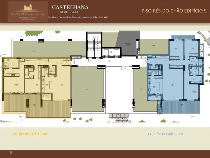 Apartamento T3 para Venda em Canidelo Planta 1