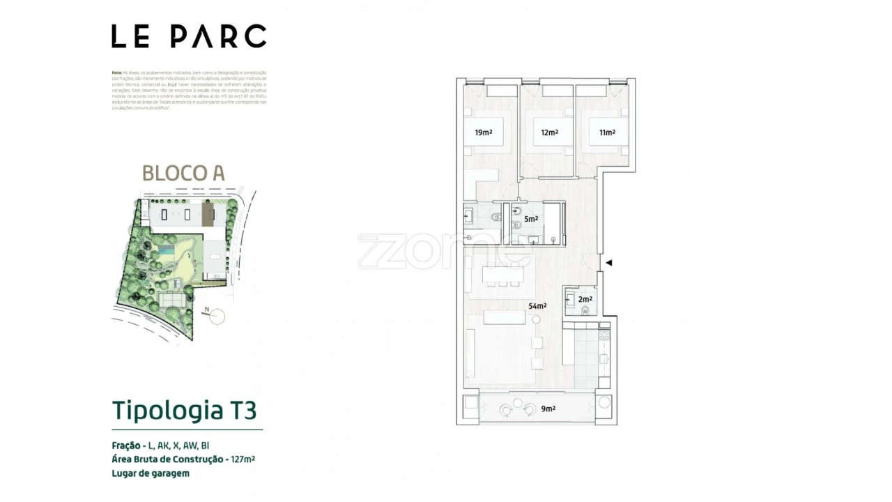 Apartamento T3 para Venda em Canidelo Foto 13