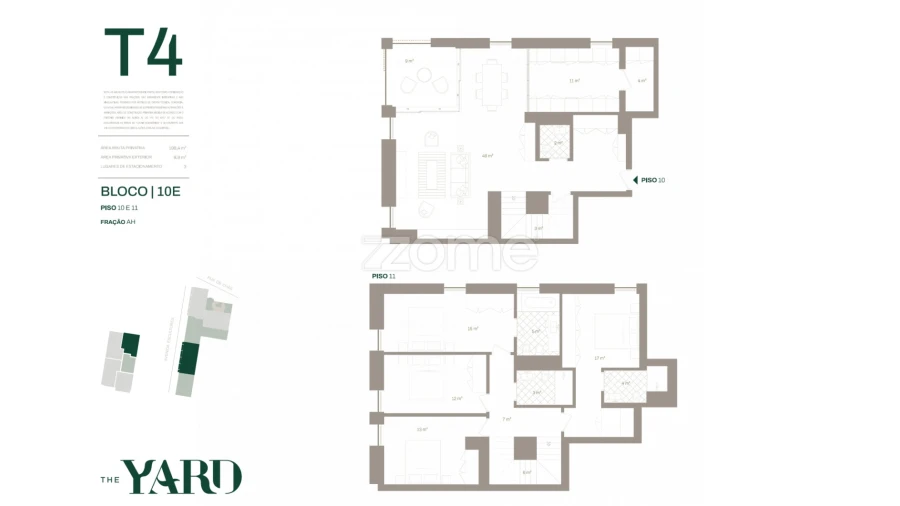 Apartamento T4 para Venda em Santa Marinha e São Pedro da Afurada Planta 1