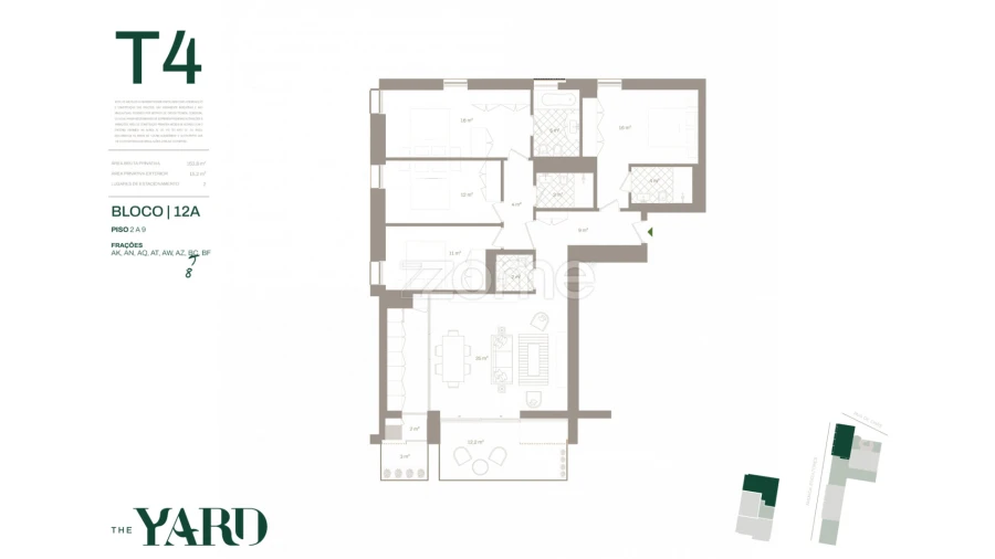 Apartamento T4 para Venda em Santa Marinha e São Pedro da Afurada Foto 2