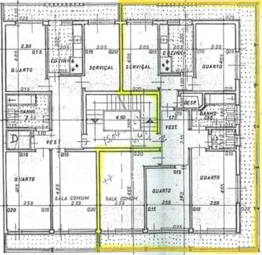 Apartamento T4 para Venda em Laranjeiro e Feijó Planta 1
