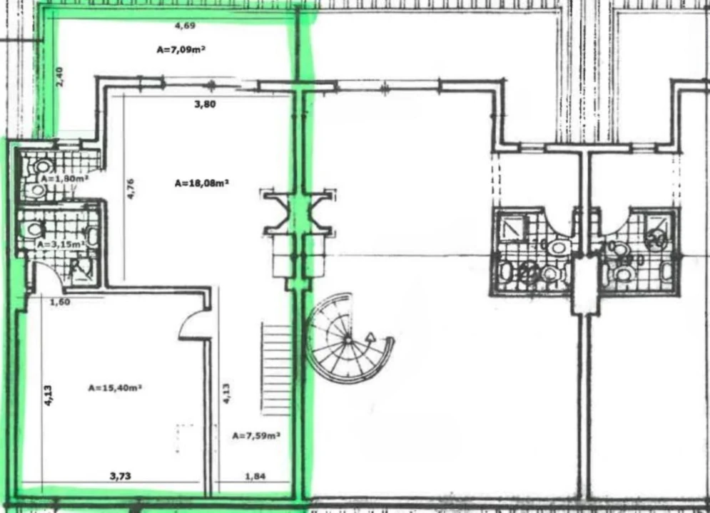 Apartamento T3 para Venda em Costa da Caparica Planta 2
