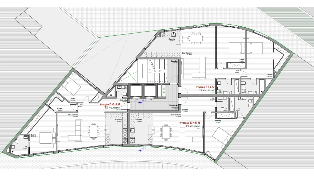 Apartamento T2 para Venda em Mafamude e Vilar do Paraíso Foto 12