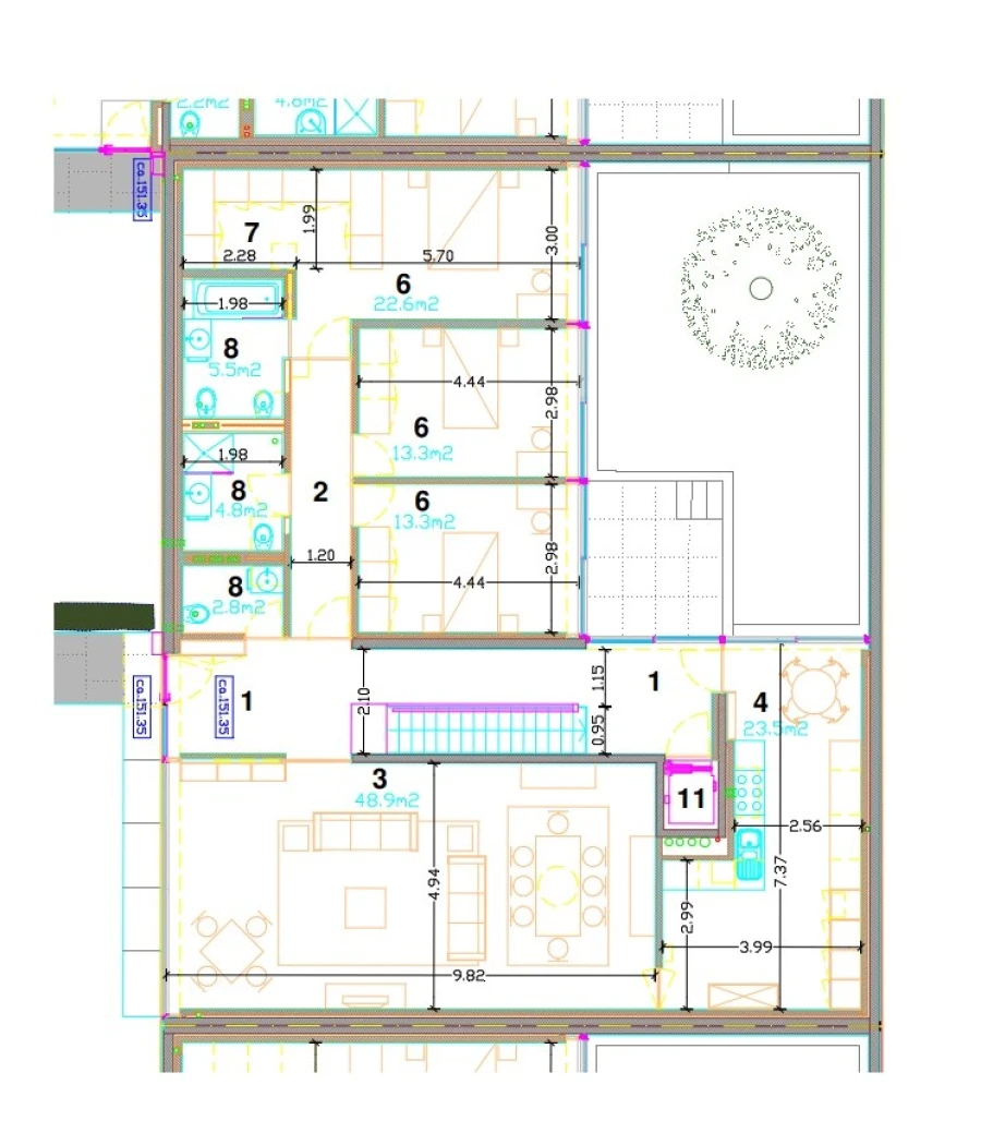 Apartamento T4 para Venda em Bonfim Planta 1